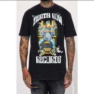 (2) Crooks & Castles Black Death Row Records Tee